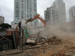 Empresa de demolição - foto da obra da demolidora Fernandes Souza