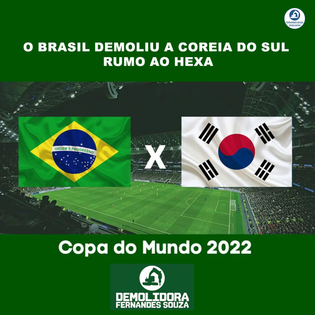 Brasil demoliu a Coreia do Sul