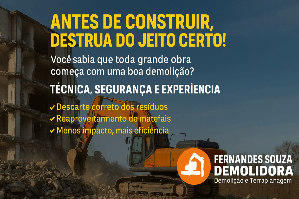 demolição antes da construção
